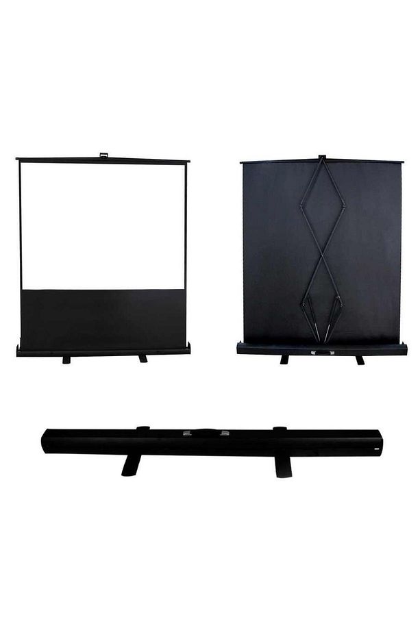 145x82 cm Taşınabilir Portatif Pull Up Floor Screen Projeksiyon Perdesi - 2