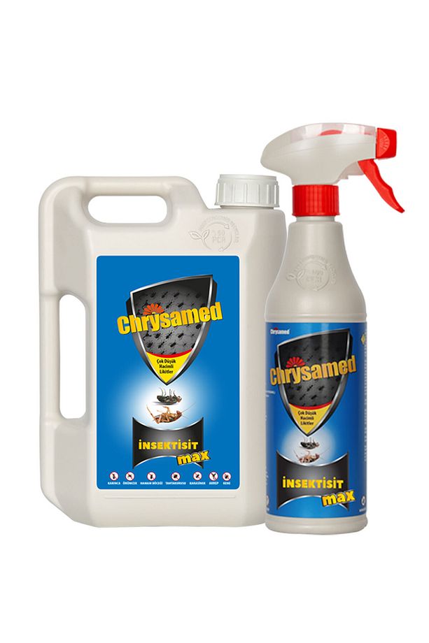 Insektisit Max Tahtakurusu Karınca Akrep Kene Örümcek Hamamböceği Karasinek 2 Lt Ve 500 ml - 1