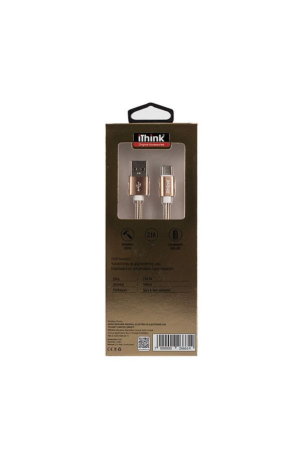 İTHİNK GOLD KABLO SPİRAL TYPE-C K24C - 3