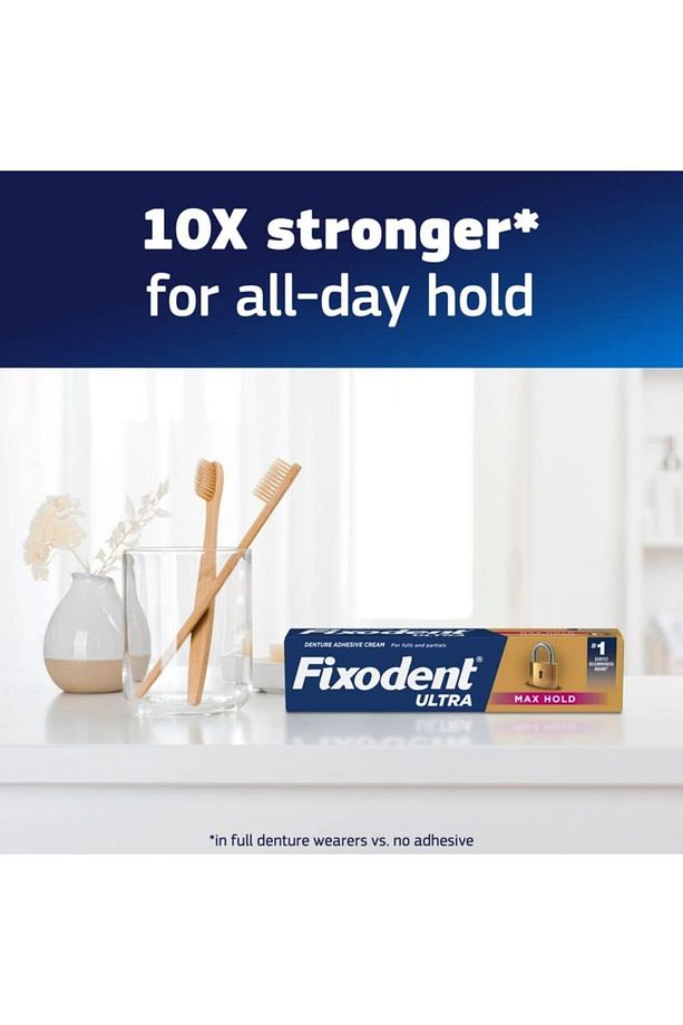 Ultra Max Hold Secure Denture Adhesive 2.2oz 62 gr Fixodent Diş Yapıştırıcısı - 3