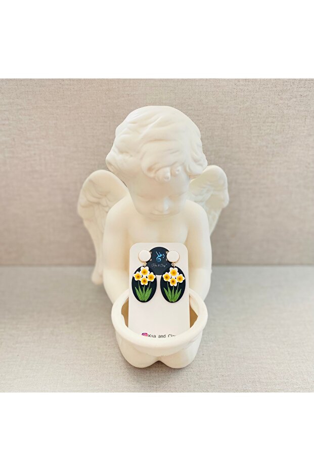 Nergis Çiçeği Küpe - 3