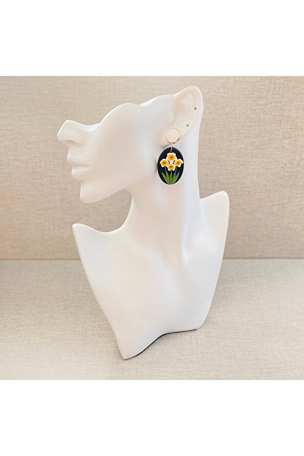 Nergis Çiçeği Küpe - 2