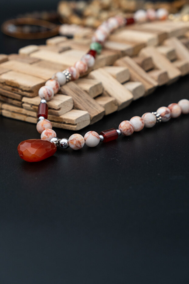Stone Agate Necklace - 4