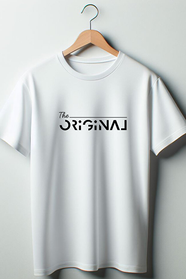 The Original Printed Oversize Crew Neck White T-shirt