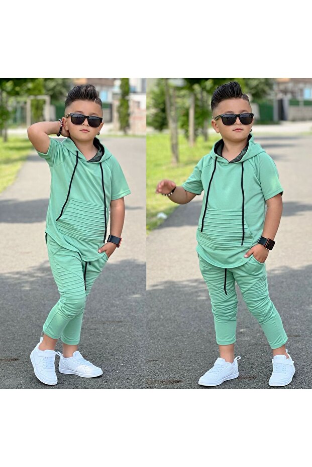 Boys' ribbed tracksuit set minah-07020006