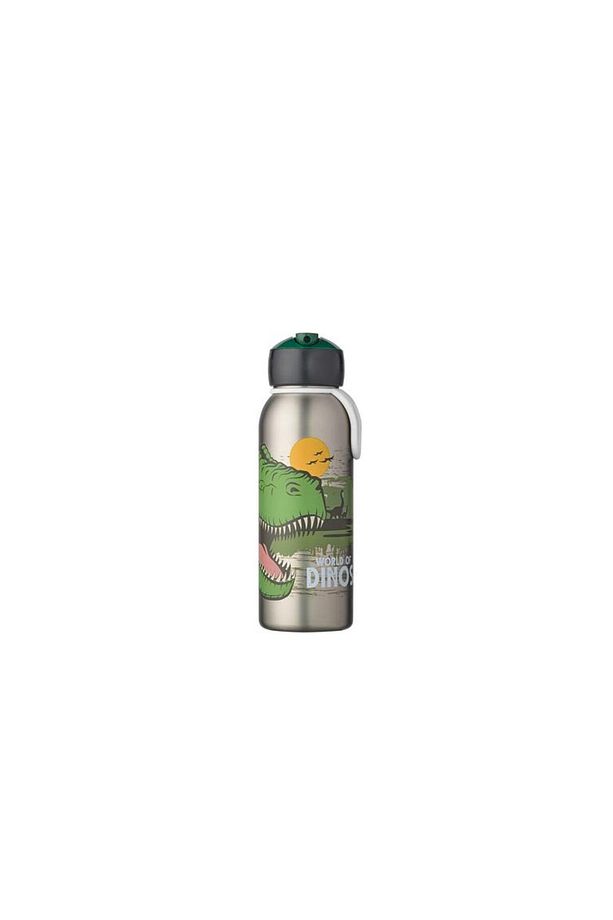 İnsulated Bottle Flip Up Campus Açılır Kapanır Termos Su Şişesi 350 ml - Dino - 3