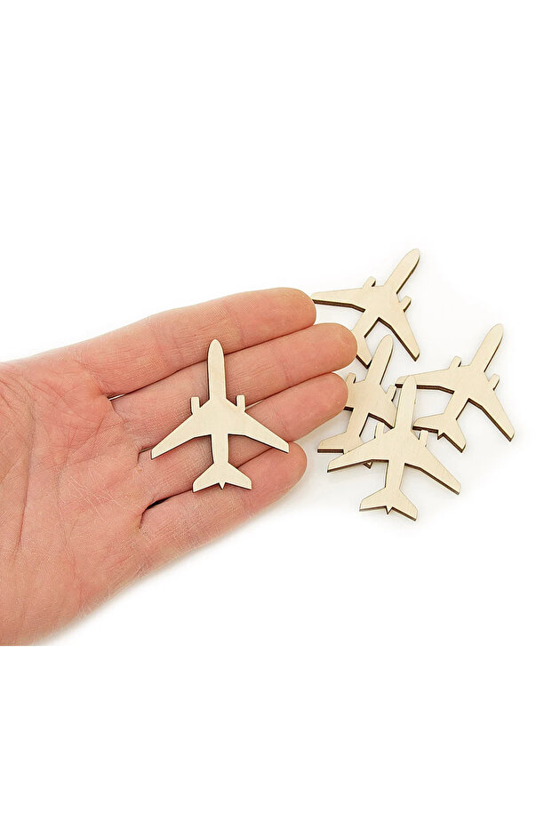 Decorative Wooden Airplane Figure 50 Pieces