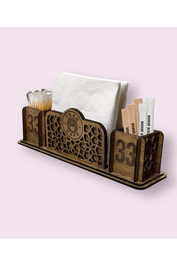 Wooden Table Top Napkin Holder for Cafe Restaurant and Hotels MDL 6