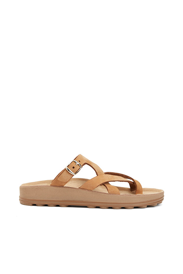 Taba Kadın Deri Terlik - 2