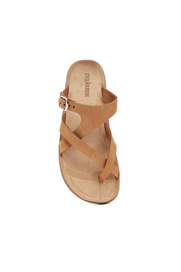 Taba Kadın Deri Terlik - 4