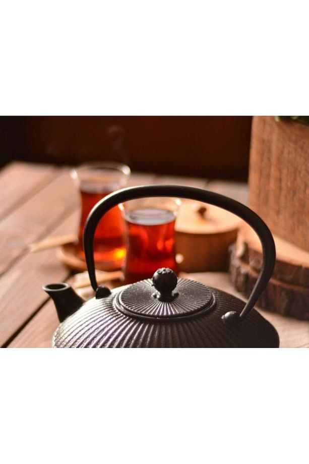 Taşev T0587 Mate Döküm Demlik 1150 Ml Siyah Çaydanlık - 2