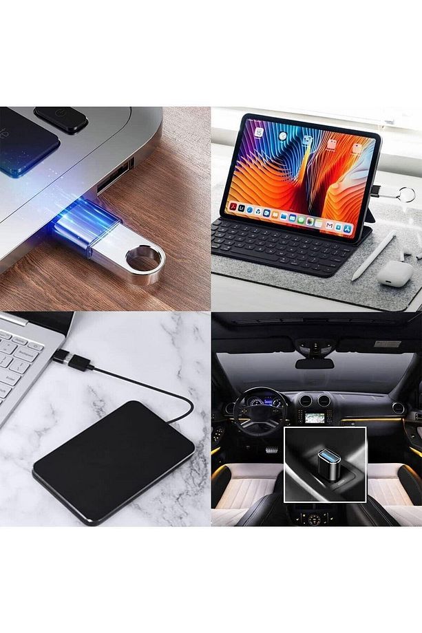 Type-c To Usb 3.0 Yüksek Hızlı Veri Aktarımı Otg Çevirici Usb Type-c Dönüştürücü Adaptör - 4