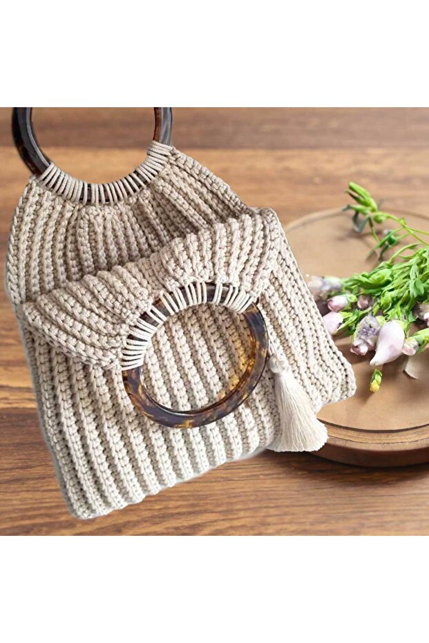 Boho Polyester Macrame 050 Mustard - 2