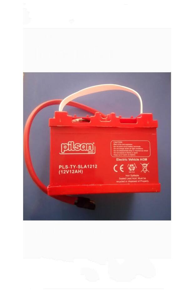 12 Volt 12 Ah / 12 Amper Uzun Kablolu Akü Performanslı Kaliteli - 4