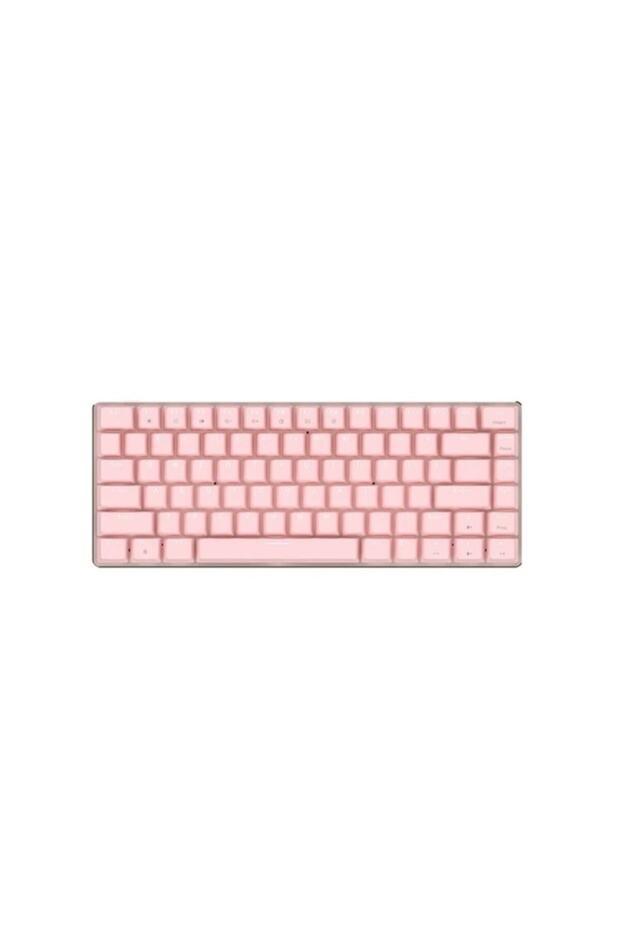 Ajazz Ak33 82 Tuş Işıklı Pembe-mavi Switch Oyuncu Mekanik Klavye - 1