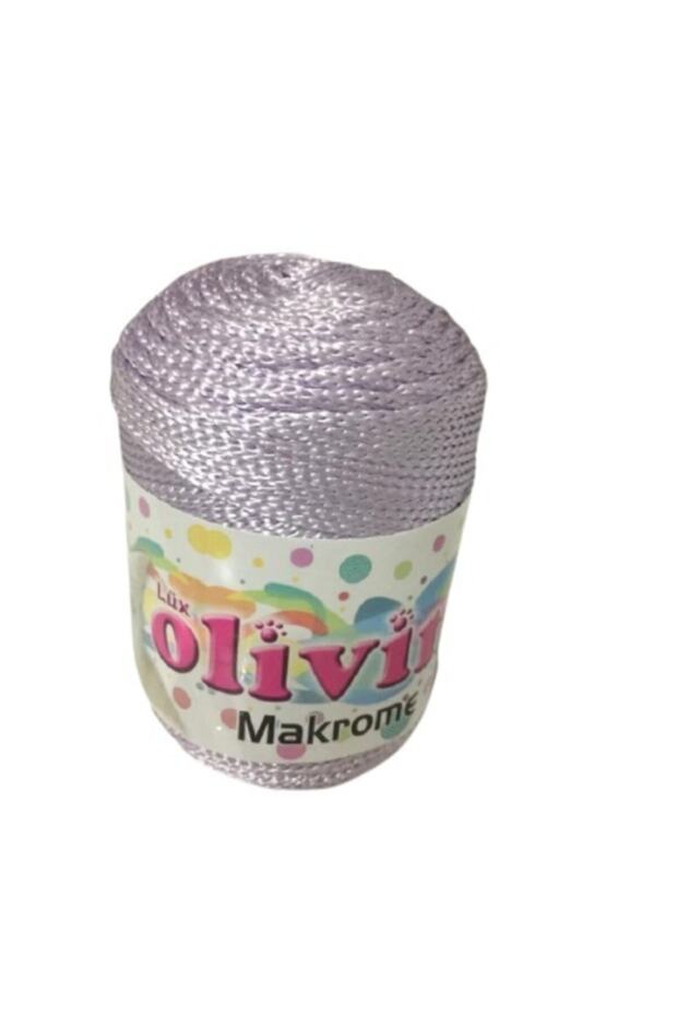 Olivin Polyester Makrome Örgü Ipi Lila 100 Gr - 1