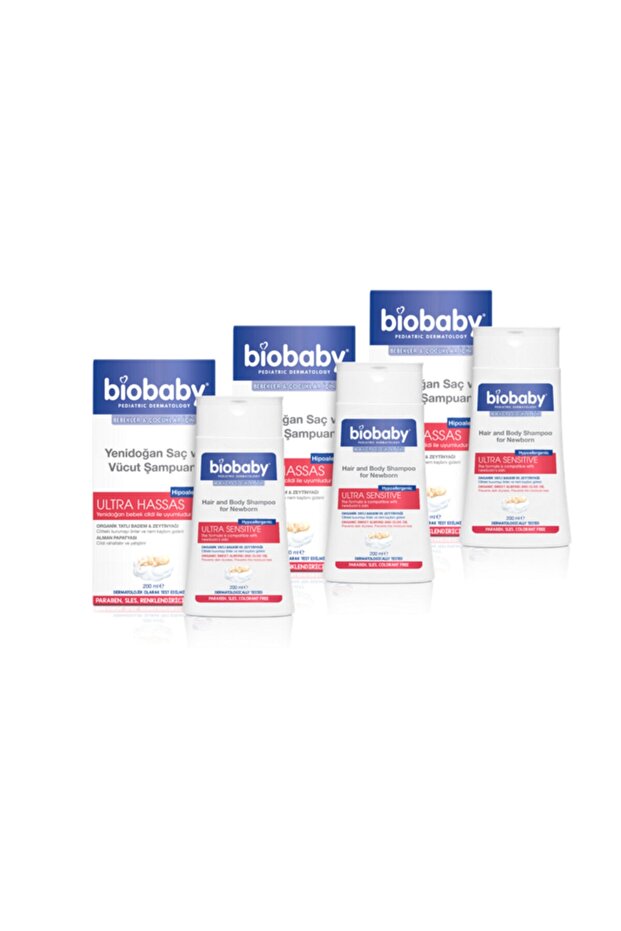 Bıobaby 200ml Yeni Doğan Şampuan 3'lü - 1
