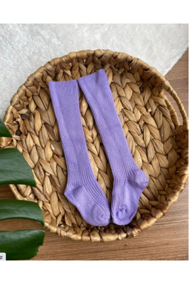 Lilac Baby Knee Socks