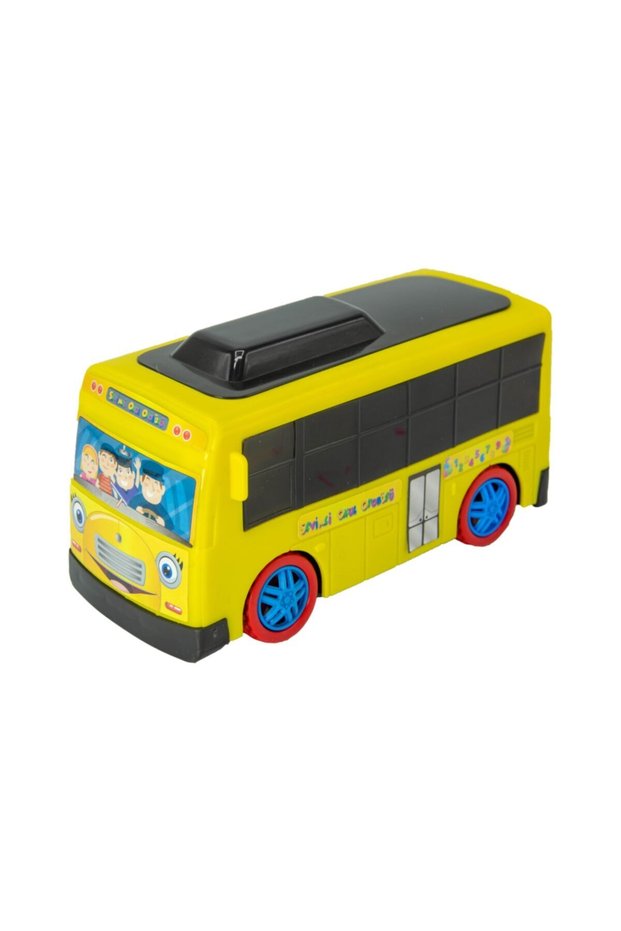 Sound And Light Multiply Turn Cute School Bus Yellow