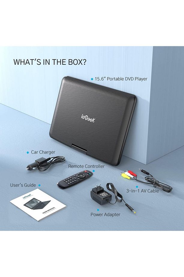 Taşınabilir DVD Oynatıcı Geniş Ekran  Uzun Pil Ömrü Yüksek Ses USB/SD Desteği - 8