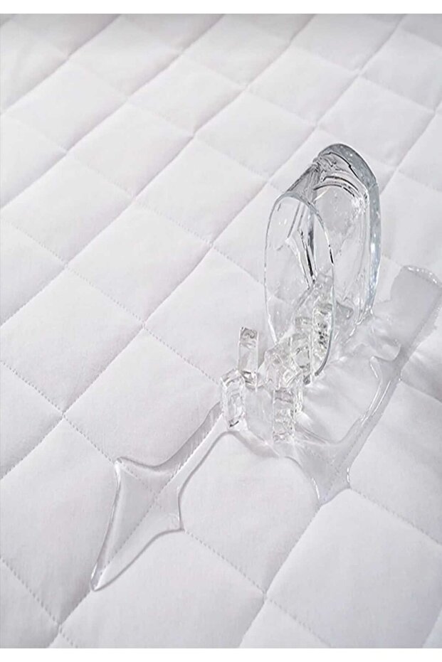 Kapitone  Fitted  Sıvı Geçirmez  Pamuk Alez Yatak Koruyucu  Kapitoneli Yatak Alezi  Tek Çift Kişilik - 7