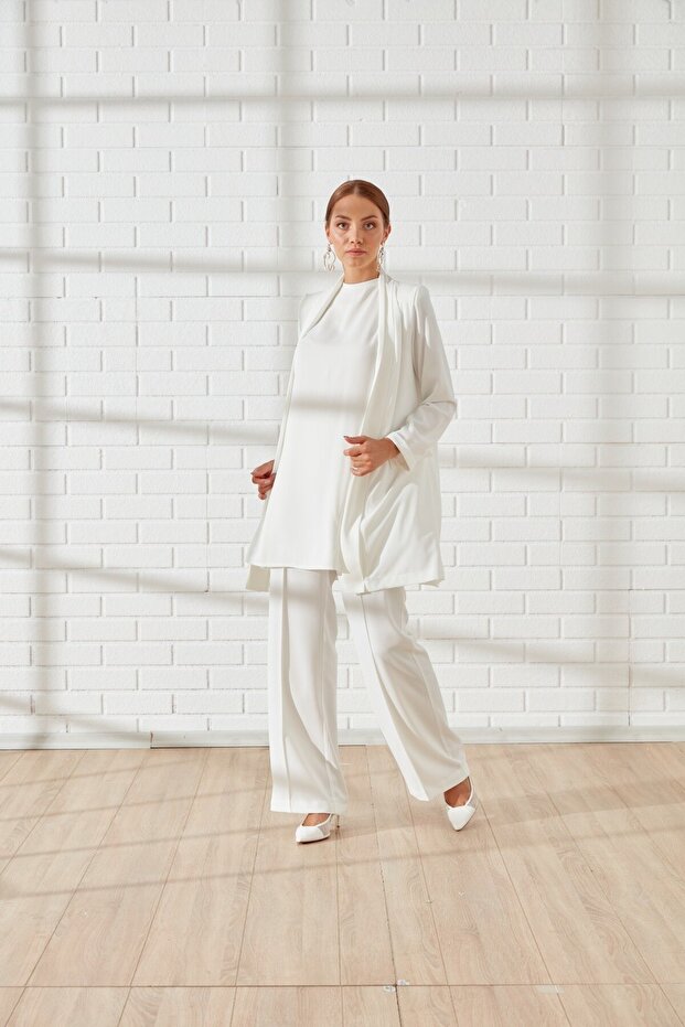 3'lü Takım Ekru - 3