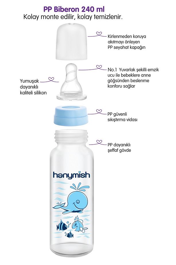 Pp Biberon 240 ml Bpa Free - 3