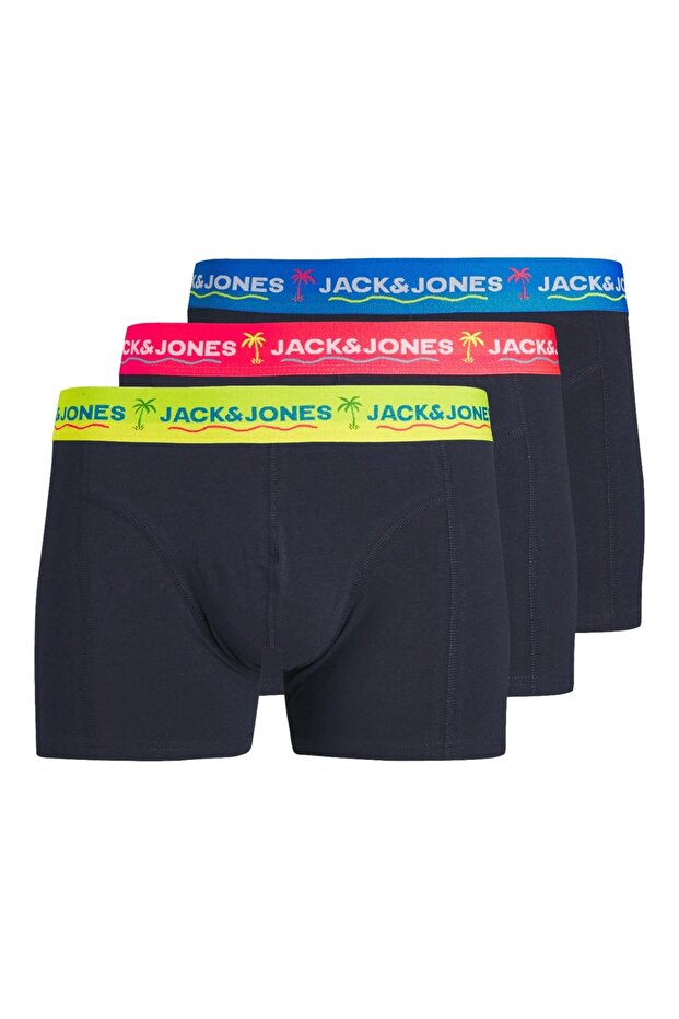 Jack&Jones Jacthomas Solid Trunks 3'lü Erkek Boxer - 1