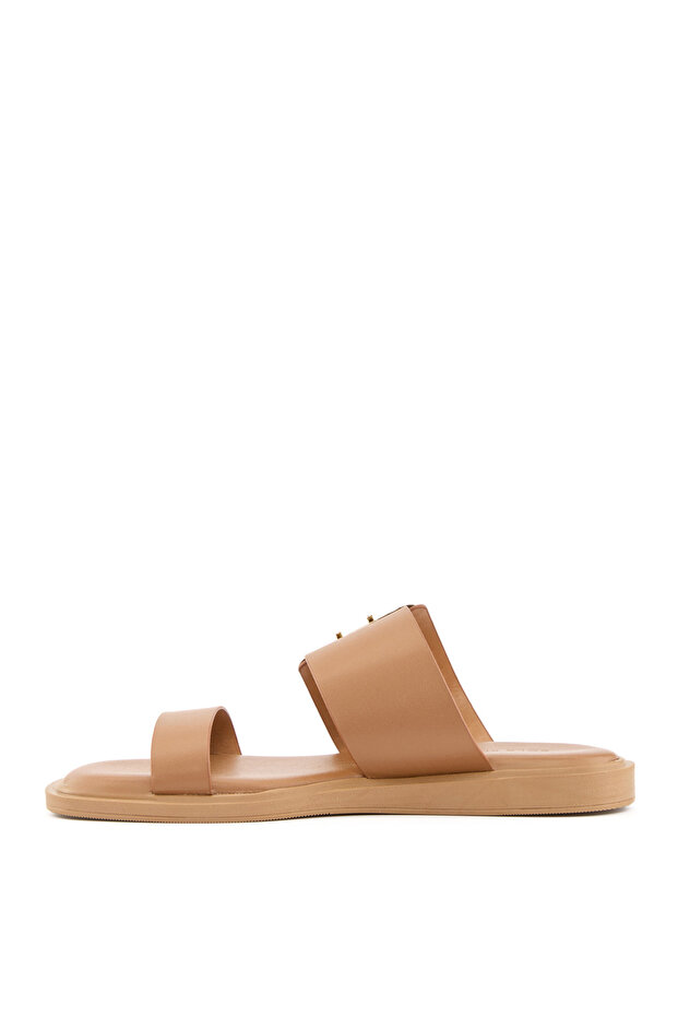 Düz Terlik Taba - DEYLA - 5