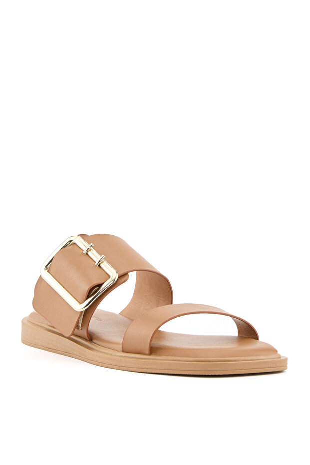 Düz Terlik Taba - DEYLA - 4