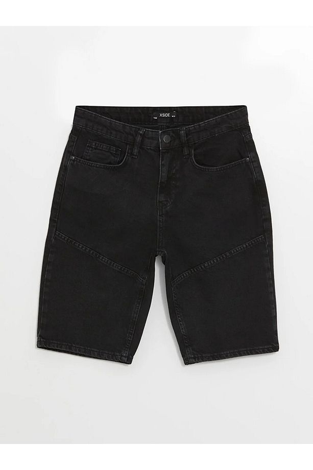 XSIDE Rahat Kalıp Erkek Jean Şort BayQ - 6