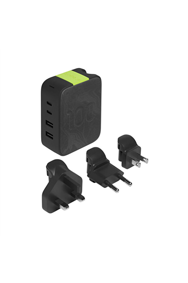 InfinityLAB InstantCharger 100W 4 USB Şarj Aleti, Siyah - 1