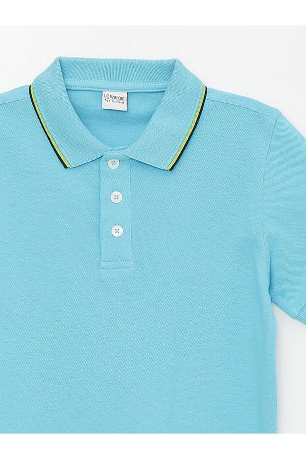 LCW Polo Yaka Basic Kısa Kollu Erkek Çocuk Tişört - 3