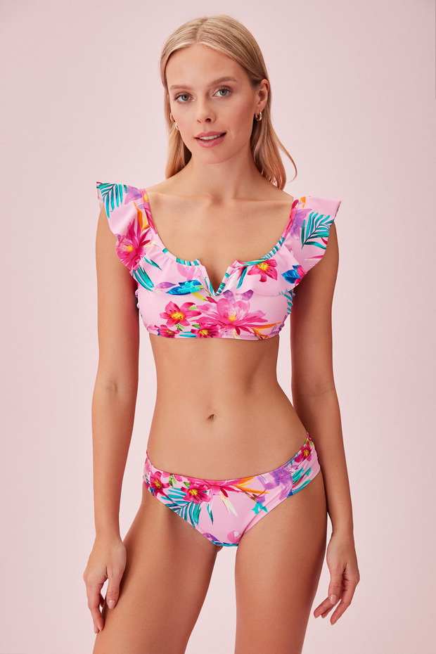 Volanlı Bralet Bikini Üst - 3