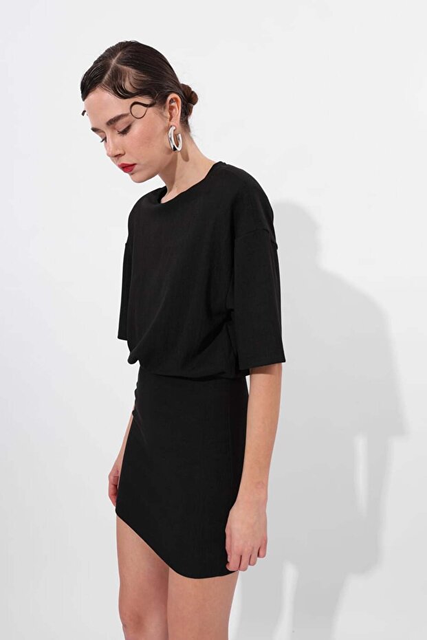 Katlamalı Elbise - 2