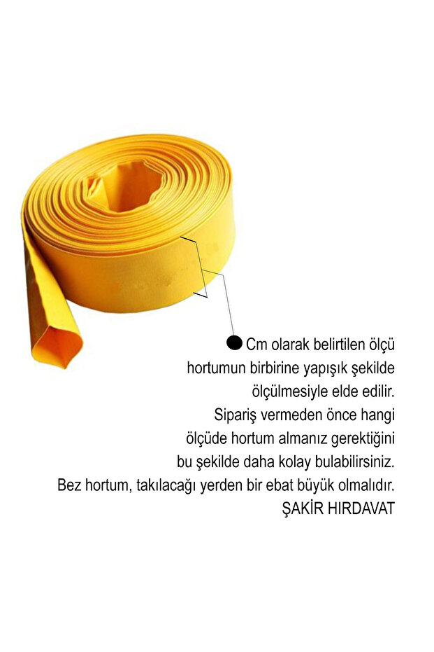 12 Cm Bez Sulama Hortumu Salma Sulama Hortumu Süper Örme 10 Metre - 2