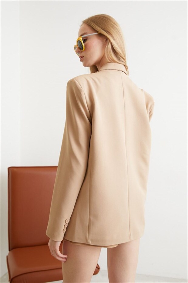 سترة بالازو باللون البيج - 6