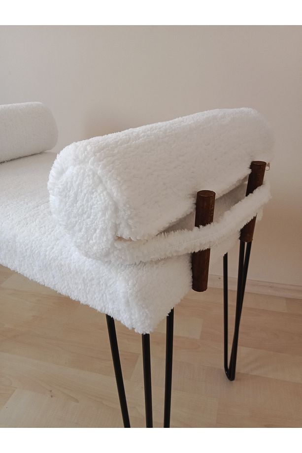 Taht lüx puf Bench, Puf, Sandalye, Oturak, Tabure, Makyaj Masası Sandalyesi, Dresuar Pufu - 5