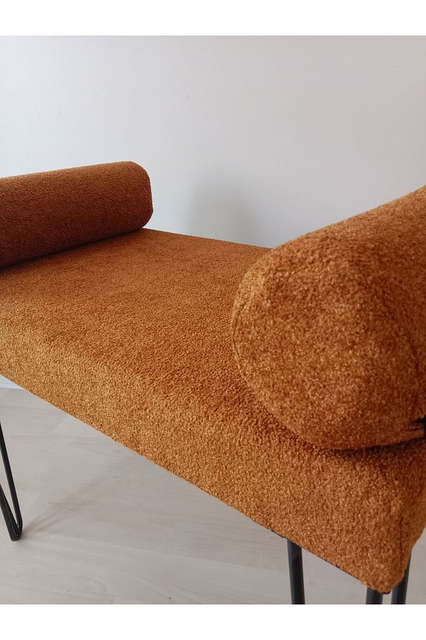 Taht lüx puf Bench, Puf, Sandalye, Oturak, Tabure, Makyaj Masası Sandalyesi, Dresuar Pufu - 4