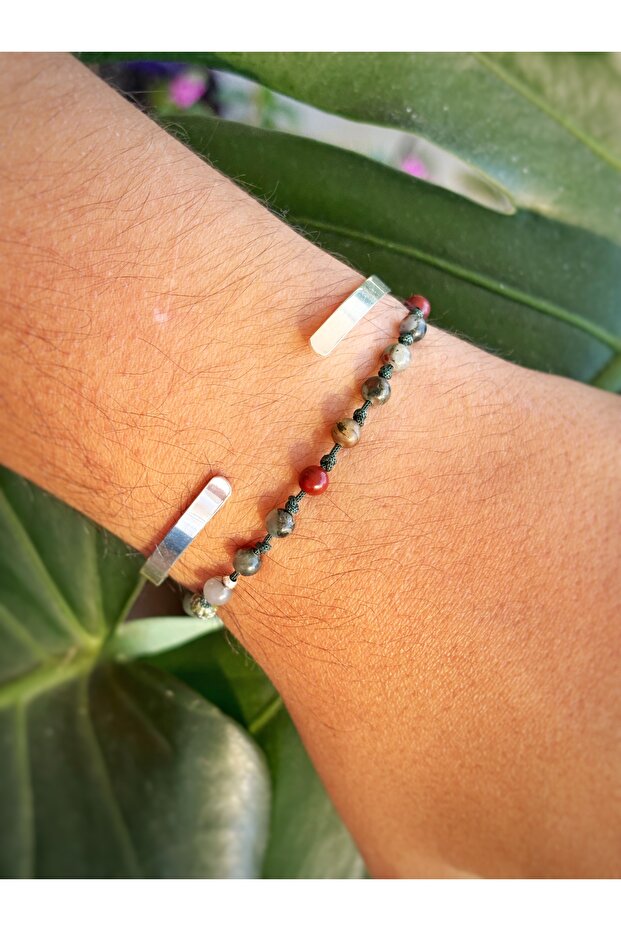 Unisex Basic Gümüş Kelepçe Bileklik - 6