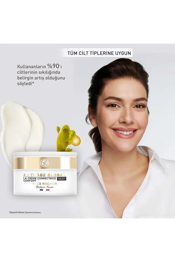 Gece Kremi - Yenileyici Yaşlanma Karşıtı Bitkisel Kök Hücre Bakımı / Anti-Age Global-50 ml - 2