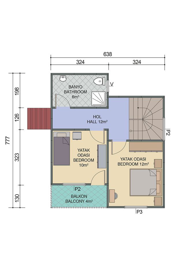 92 m2 İdeal Dubleks Prefabrik - 2