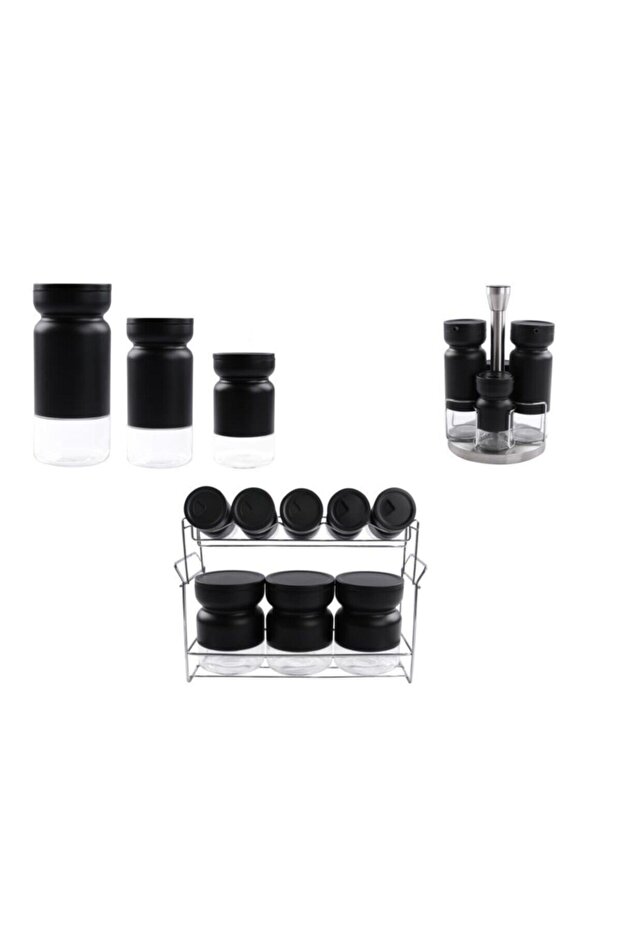 Clara Siyah 17 Parça Mutfak Seti - 1