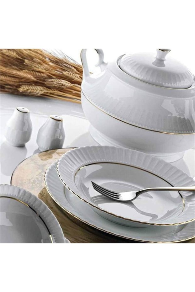 Mother of Pearl Gilded 22 Cm Dinner Plate Set of 6