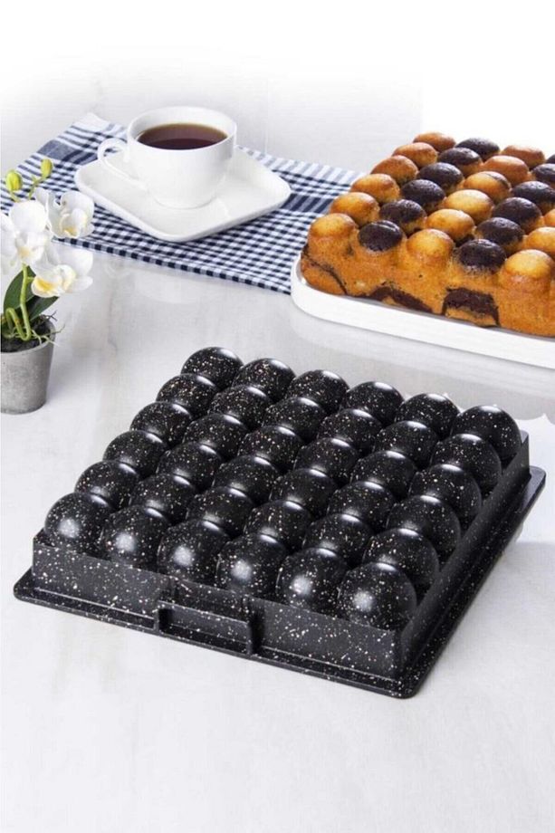 Atom Yumurta Model Kek Kalıbı Siyah - 1