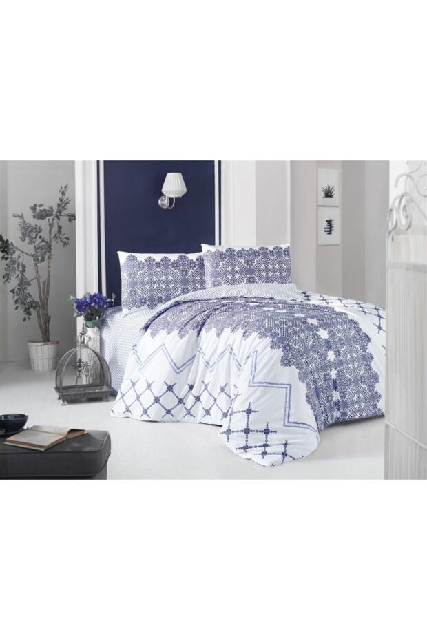 Creaforce Tek Kişilik Nevresim Takımı- Lienzo Indigo - 1