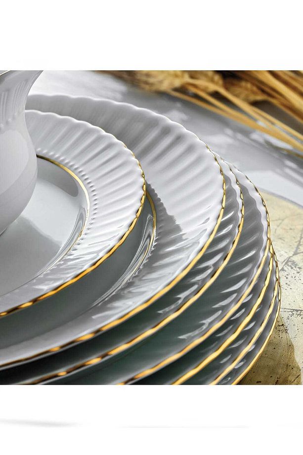 Sedefli 17 cm Düz Tabak 6 lı - 1