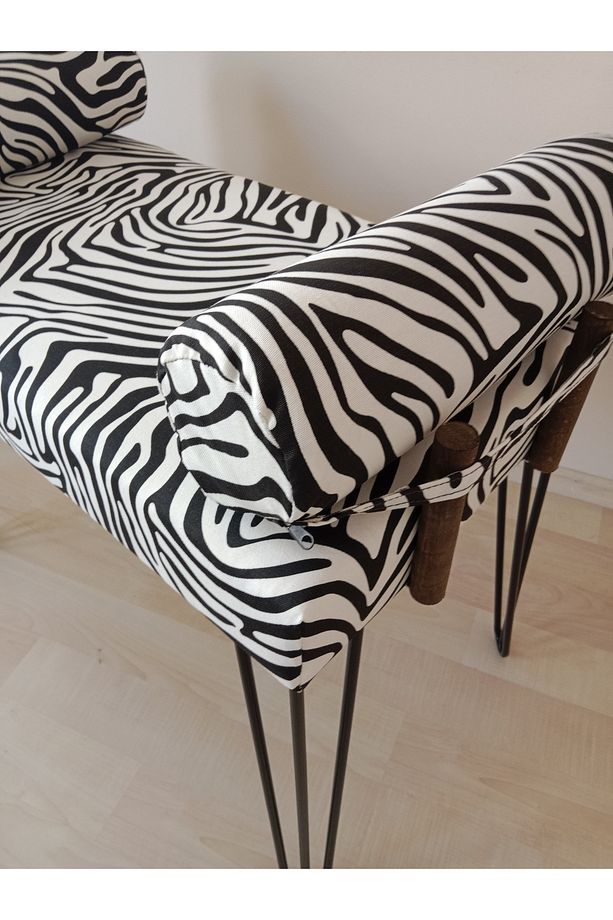 Taht lüx puf Bench, Puf, Sandalye, Oturak, Tabure, Makyaj Masası Sandalyesi, Dresuar Pufu - 3