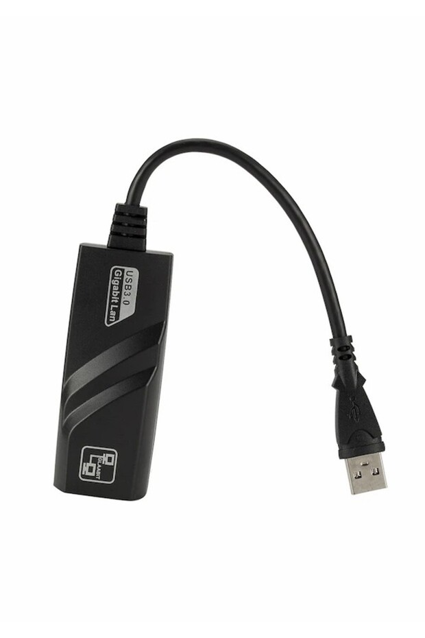 Taşınabilir Kablolu Ağ Adaptörü Usb 3.0 Ethernet Rj45 Kartı - 2
