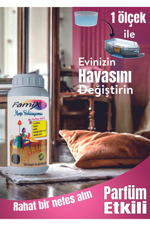 Mop Solüsyonu 500 Ml 2 Adet ( Robot Süpürge Deterjanı) - 3